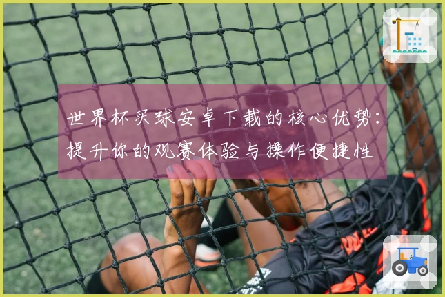 世界杯买球安卓下载的核心优势：提升你的观赛体验与操作便捷性